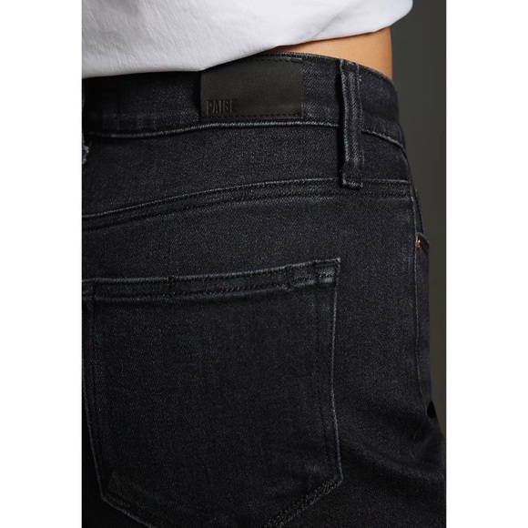 NWT Paige Anessa Wide Leg Ankle Jeans Black Lotus 31 - Picture 15 of 15
